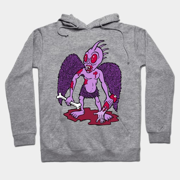 Chupacabra Goat Sucker Hoodie by rossradiation